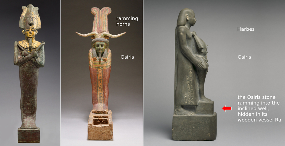 Osiris and the Osiris stone Harbes Psamtiknefer son of Ptahhotep Metropolitan Museum 4